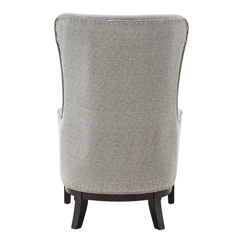 Poltrona lounge Capella Highback Wing con poggiapiedi di