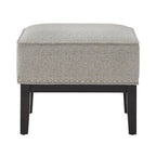 Poltrona lounge Capella Highback Wing con poggiapiedi di