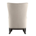 Poltrona lounge Capella Highback Wing con poggiapiedi di