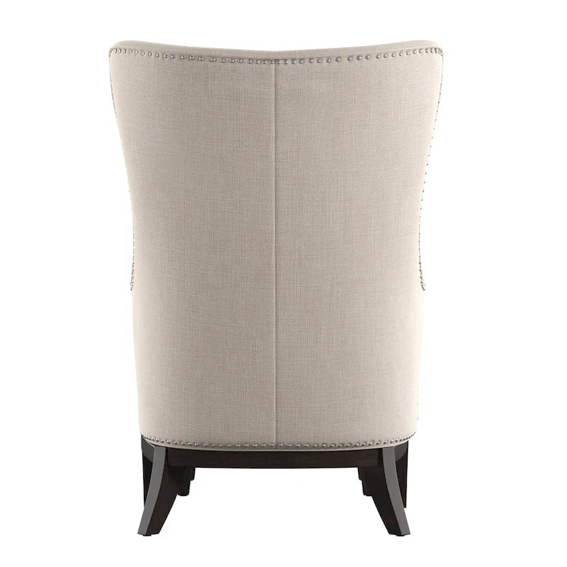 Poltrona lounge Capella Highback Wing con poggiapiedi di
