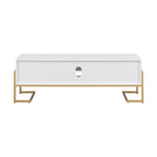 Mobile TV Middlebrook con 2 cassetti e base in metallo in stile contemporaneo