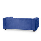 Divano Sagewood Transitional con imbottitura capitonné profonda, di