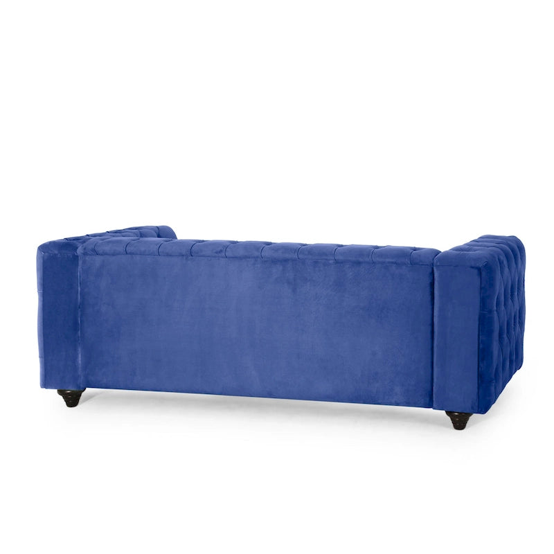 Divano Sagewood Transitional con imbottitura capitonné profonda, di