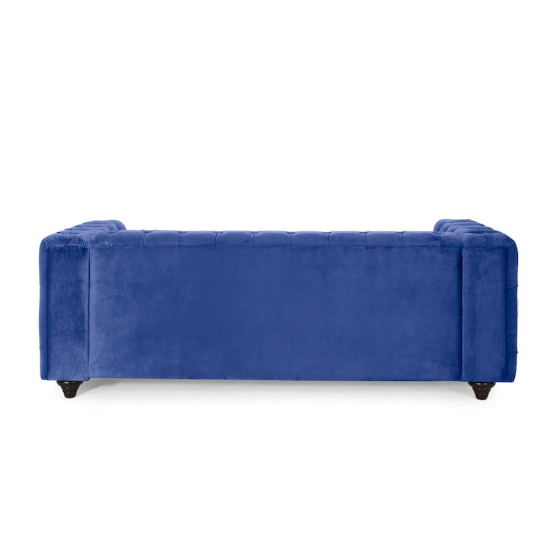 Divano Sagewood Transitional con imbottitura capitonné profonda, di
