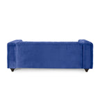 Divano Sagewood Transitional con imbottitura capitonné profonda, di