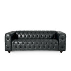 Divano Sagewood Transitional con imbottitura capitonné profonda, di