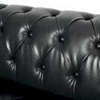 Divano Sagewood Transitional con imbottitura capitonné profonda, di