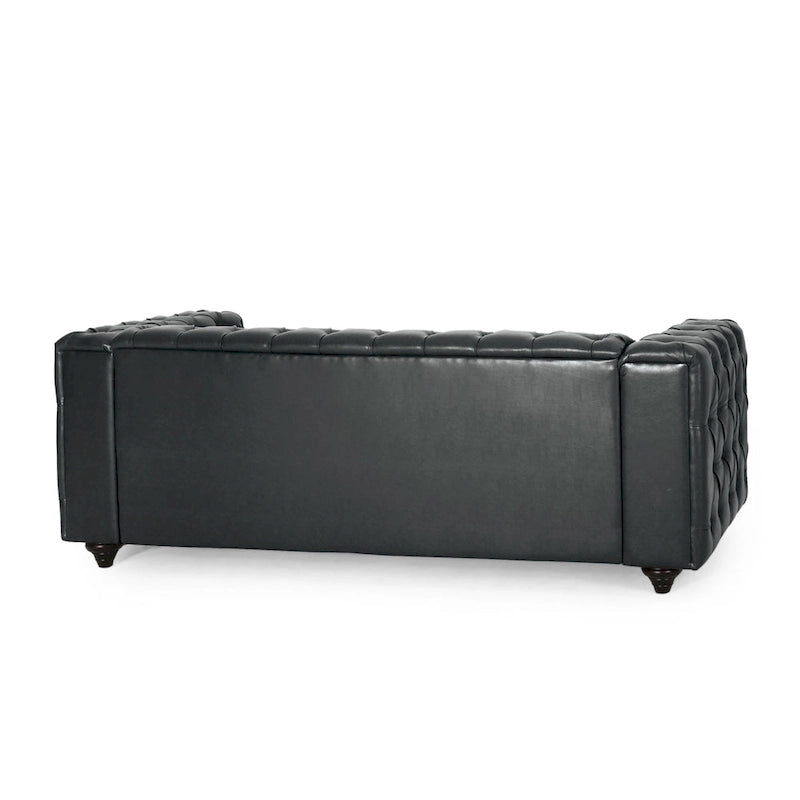 Divano Sagewood Transitional con imbottitura capitonné profonda, di