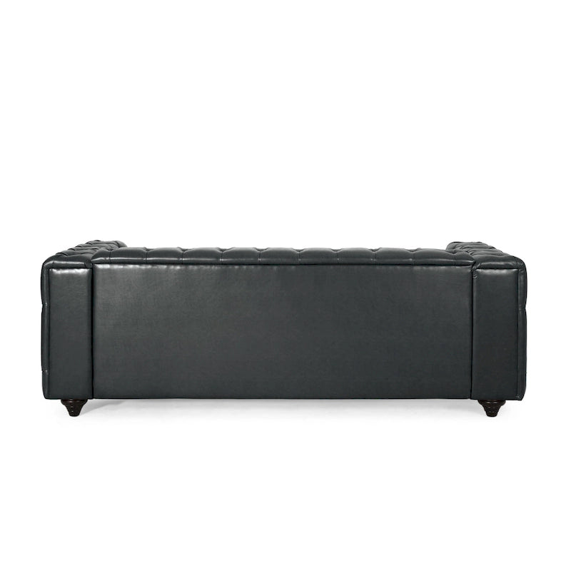 Divano Sagewood Transitional con imbottitura capitonné profonda, di