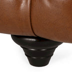 Divano Sagewood Transitional con imbottitura capitonné profonda, di