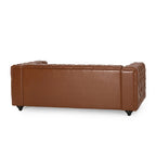 Divano Sagewood Transitional con imbottitura capitonné profonda, di
