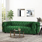 Divano Sagewood Transitional con imbottitura capitonné profonda, di