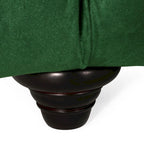 Divano Sagewood Transitional con imbottitura capitonné profonda, di