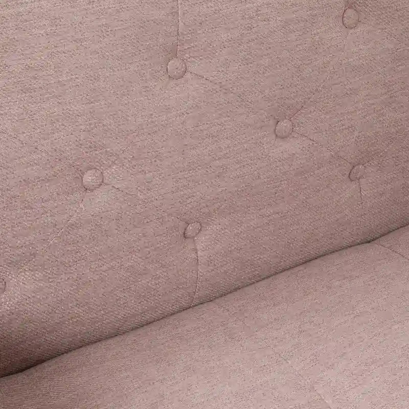 Divano in tessuto trapuntato Jalon stile Mid-century Modern di