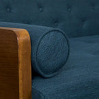 Divano in tessuto trapuntato Jalon stile Mid-century Modern di
