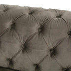 Divano a 3 posti Keyser Modern Glam in velluto trapuntato by   - 83.75 L x 34.50 W x 27.25 H