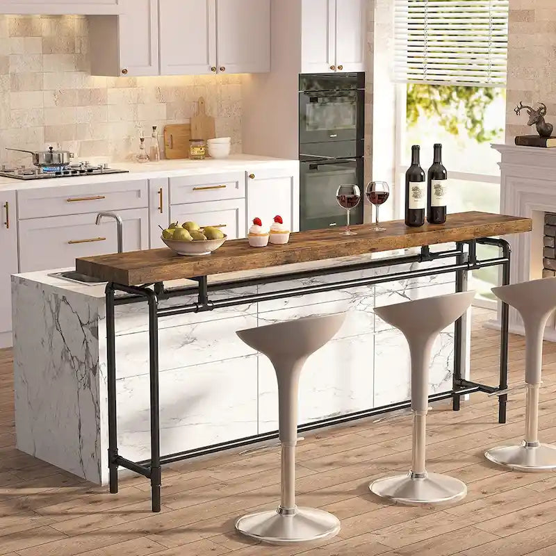 Tavolo Consolle, Tavolo Stretto Lungo da Ingresso da 180 cm per Soggiorno - 30P x 180L x 90A cm
