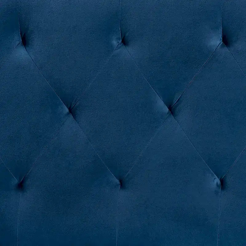 Testiera Imbottita in Velluto Felix Moderna e Contemporanea – Blu Navy