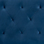 Testiera Imbottita in Velluto Felix Moderna e Contemporanea – Blu Navy