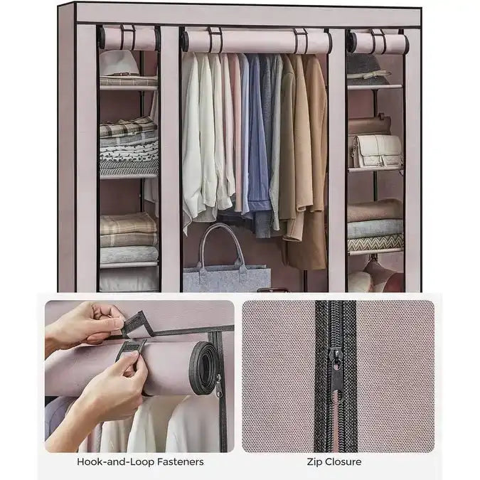 Armadio Portatile per Camera da Letto - 11.81P x 46L x 63.78A
