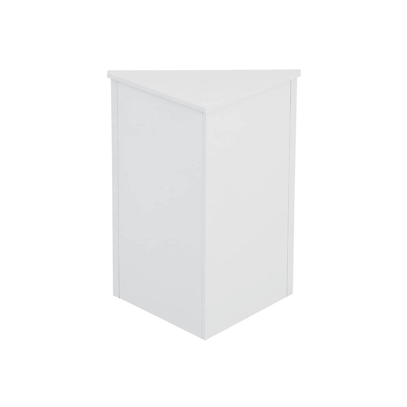 Mobiletto da bagno triangolare bianco con ripiani regolabili - 17.2L x 17.2P x 31.5H