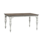 Tavolo con Gambe Magnolia Manor Antico Bianco Effetto Legno Usurato