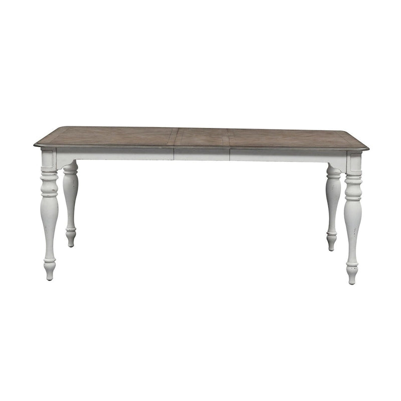 Tavolo con Gambe Magnolia Manor Antico Bianco Effetto Legno Usurato