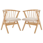 Sedia da pranzo Carlota Spindle (Set di 2) - 23 L x 23 P x 30 A - 22Lx22Px30A