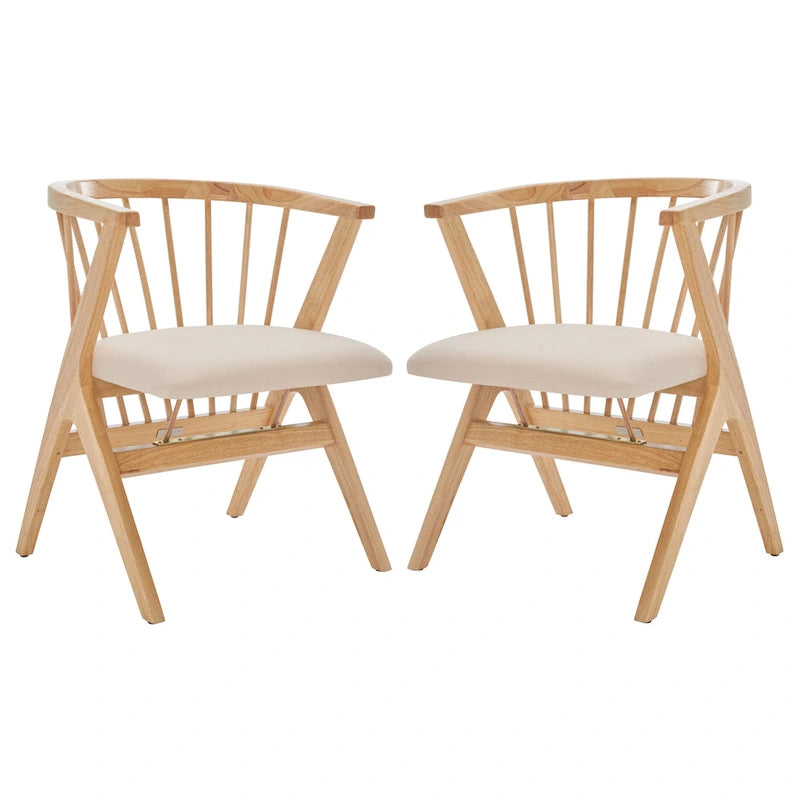 Sedia da pranzo Carlota Spindle (Set di 2) - 23 L x 23 P x 30 A - 22Lx22Px30A