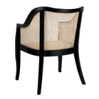 Sedia da pranzo Olar in canna - 23,6 x 23,8 x 32,7 - 24Lx24Px33A