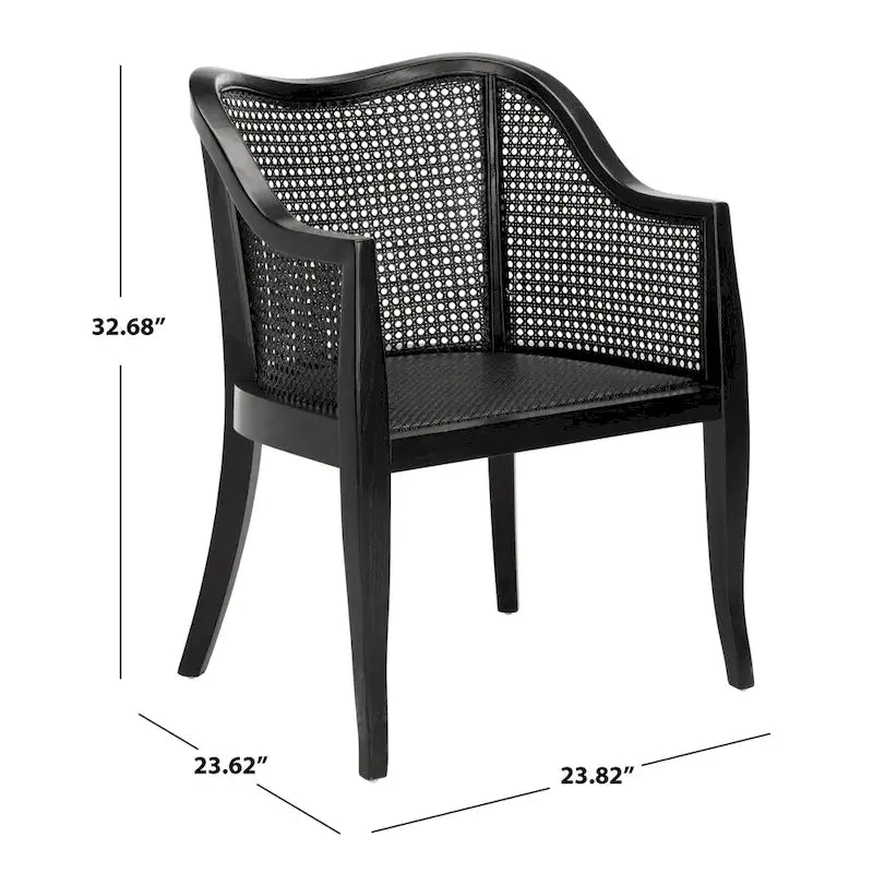 Sedia da pranzo Olar in canna - 23,6 x 23,8 x 32,7 - 24Lx24Px33A