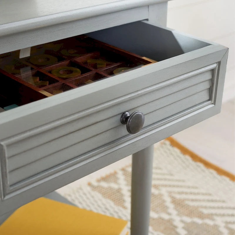 Comodino con 1 cassetto e ripiano inferiore Eleanore - 19 L x 15,8 P x 26 H - 19Lx16Px26H
