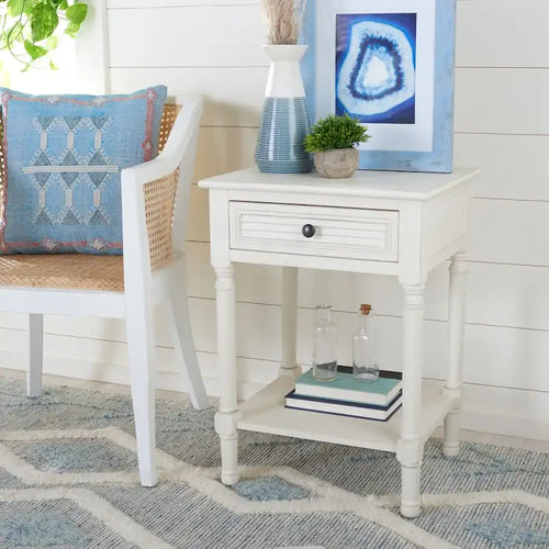   Eleanore 1-Drawer Lower Shelf Nightstand Accent Table - 19 W x 15.8 L x 26 H - 19Wx16Dx26H