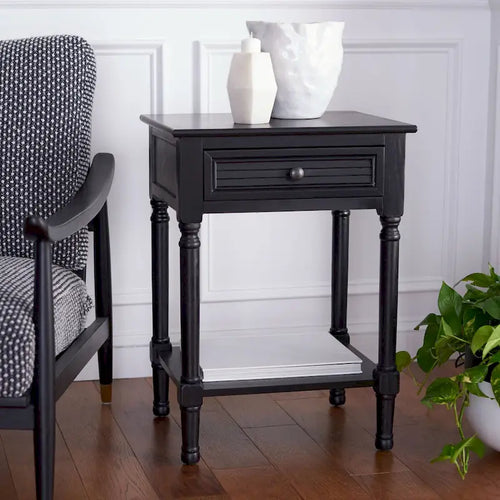 Comodino con 1 cassetto e ripiano inferiore Eleanore - 19 L x 15,8 P x 26 H - 19Lx16Px26H