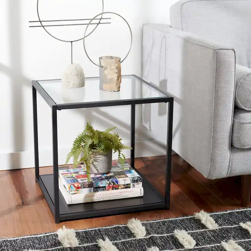   Arminta Square Lower Shelf Accent End Table - 19.7 W x 19.7 L x 19.7 H - 20Wx20Dx20H
