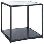 Arminta Tavolino Quadrato con Ripiano Inferiore - 19,7 L x 19,7 P x 19,7 A - 20Lx20Px20A