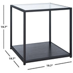 Arminta Tavolino Quadrato con Ripiano Inferiore - 19,7 L x 19,7 P x 19,7 A - 20Lx20Px20A