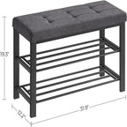 Scarpiera a 3 livelli per ingresso - 12,2P x 31,9L x 19,3A