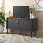 Credenza/Mobile multimediale Home Tealla 2 con ante a serrandina - 63Lx18Px32A