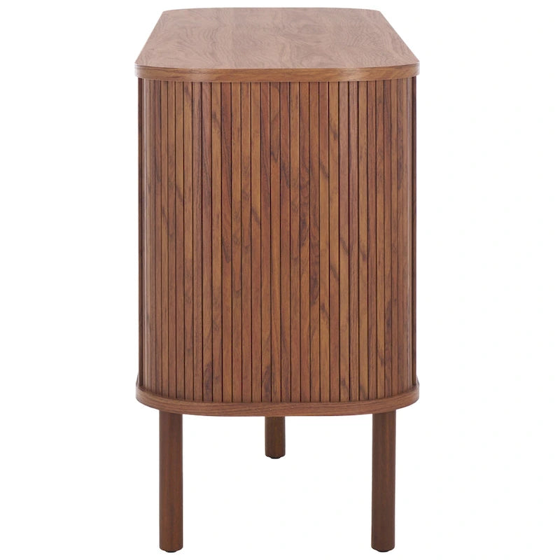 Credenza/Mobile multimediale Home Tealla 2 con ante a serrandina - 63Lx18Px32A