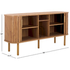 Credenza/Mobile multimediale Home Tealla 2 con ante a serrandina - 63Lx18Px32A