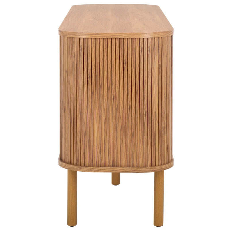 Credenza/Mobile multimediale Home Tealla 2 con ante a serrandina - 63Lx18Px32A